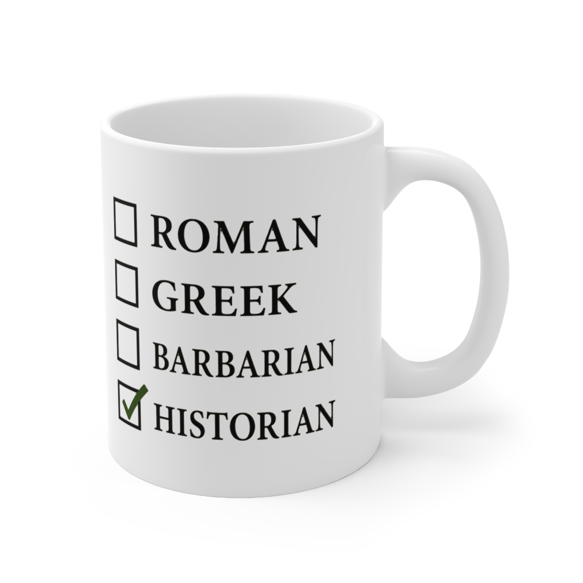 Historian Check Box Coffee Mug - Official mugs merchandise