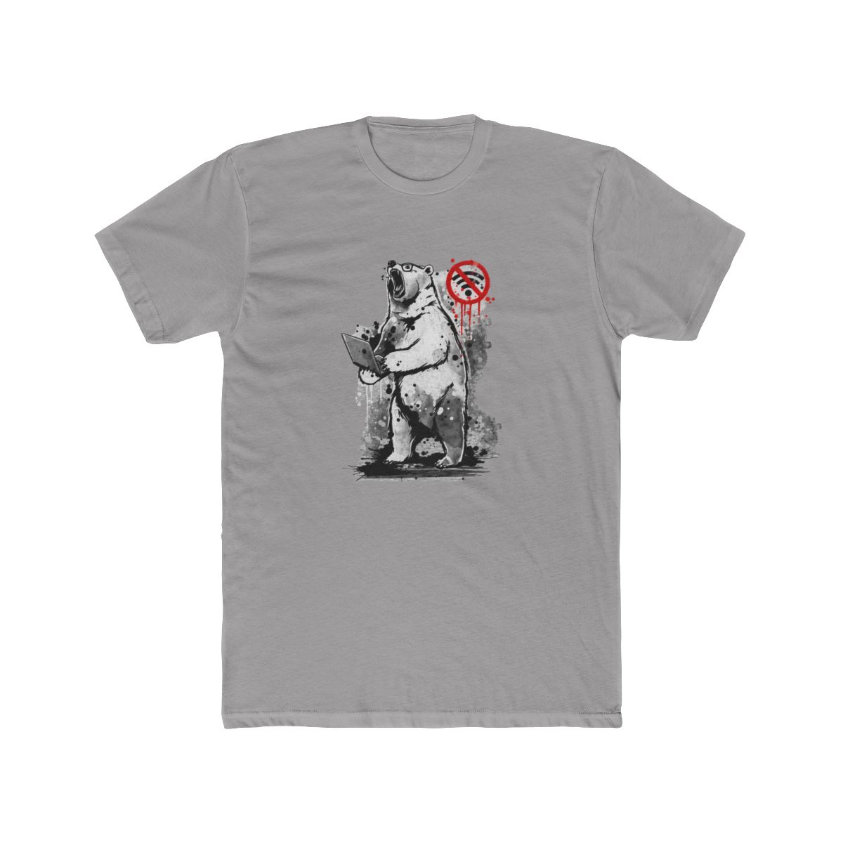 No internet connection - Angry bear T Shirt - Official t-shirts merchandise