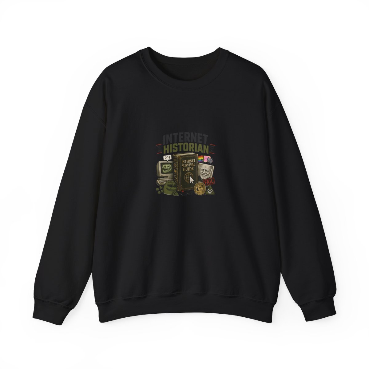 Internet Historian "Internet Survival Guide" Crewneck - Internet Historian official Sweatshirts merch