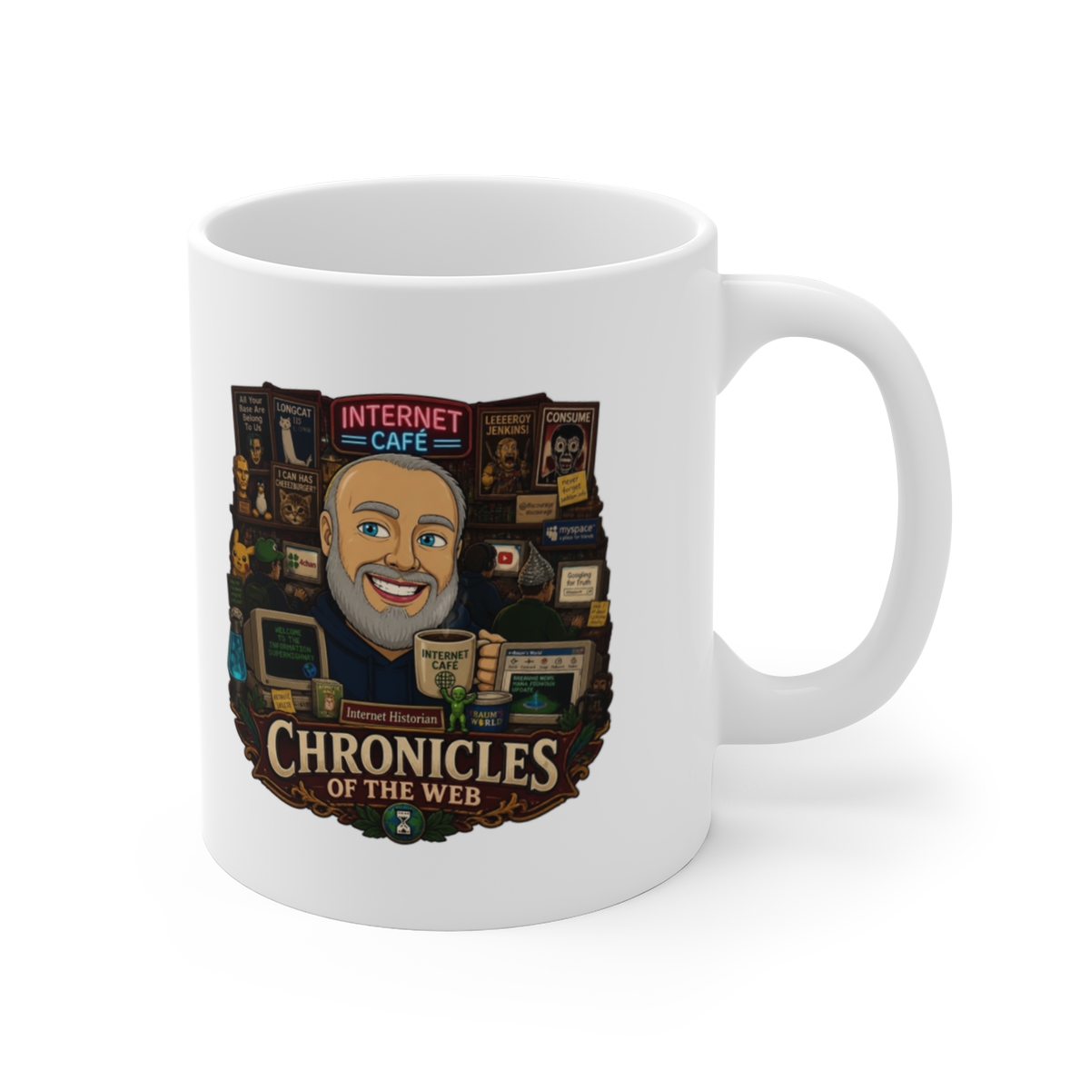 Internet Historian "Chronicles of the Web" White Mug