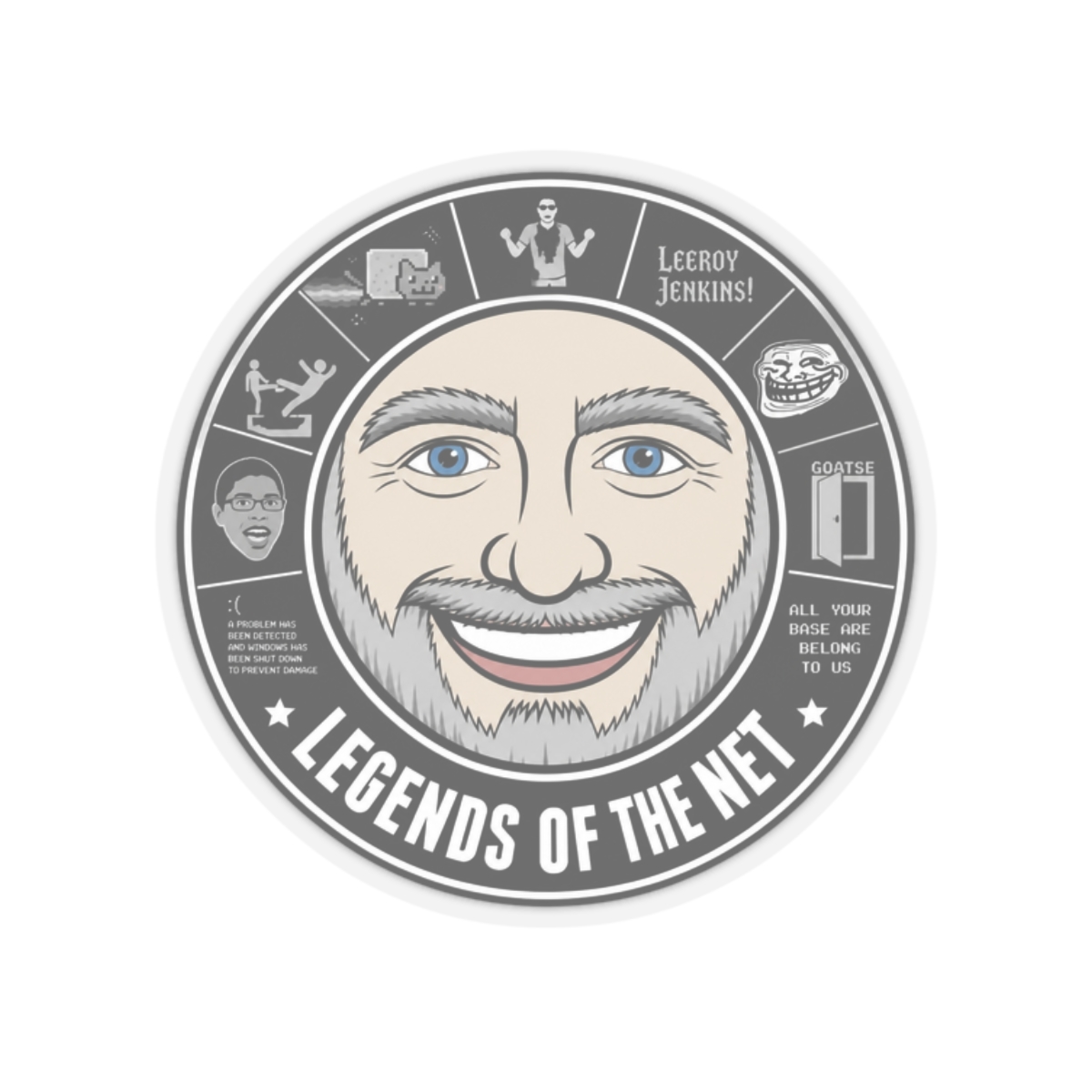 Internet Historian "Legends of the Net" Sticker