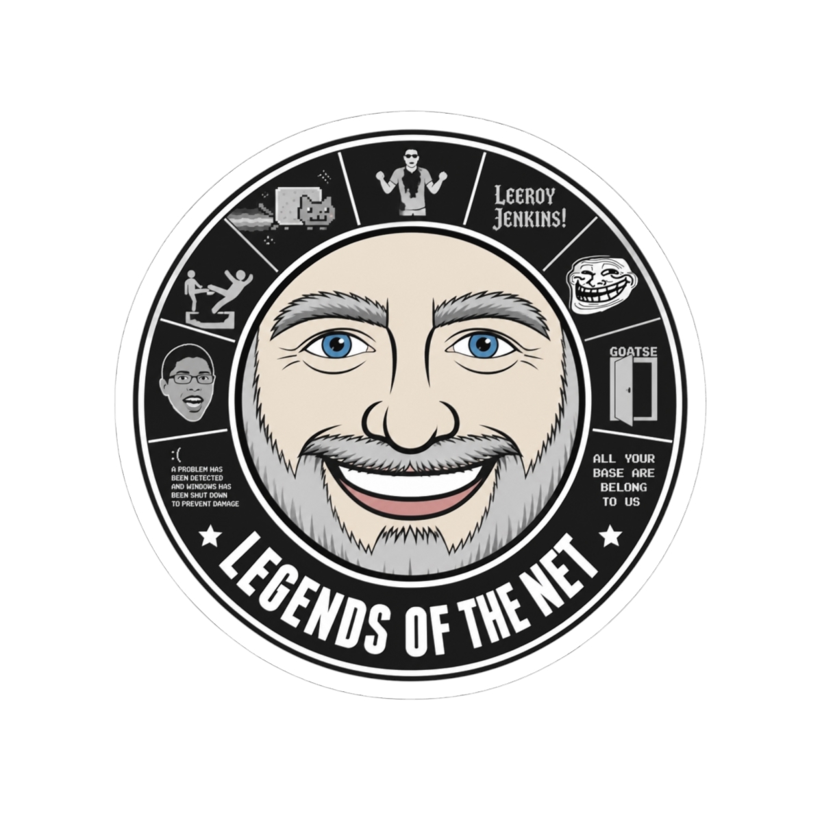 Internet Historian "Legends of the Net" Sticker